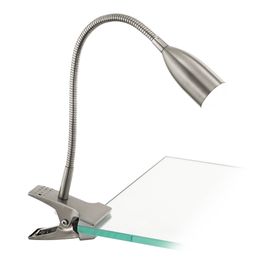 Eglo 54647 - LED Stolná lampa s klipom LED/4,5W/230V 3000K matný chróm