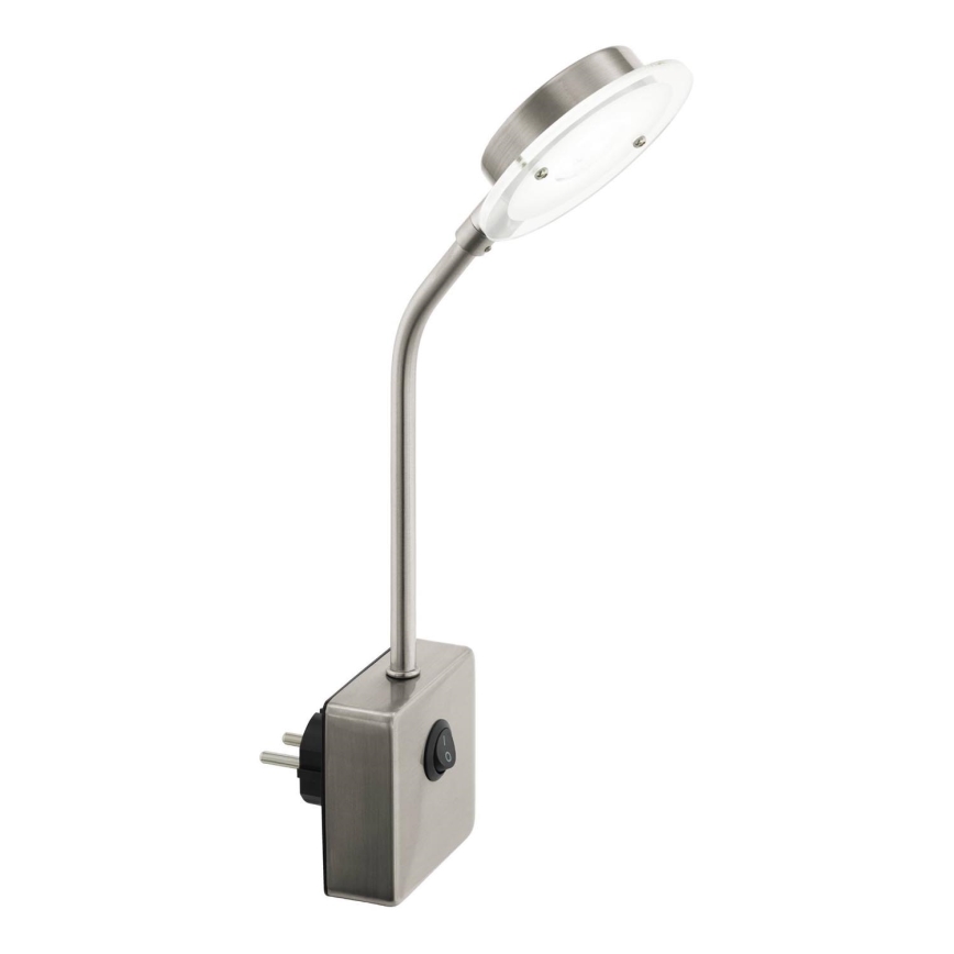 Eglo 54649 - LED Svietidlo do zásuvky LED/4,5W/230V 3000K matný chróm