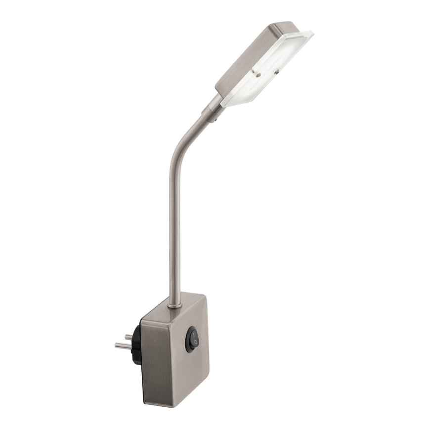 Eglo 54651 - LED Svietidlo do zásuvky LED/4,5W/230V 3000K matný chróm