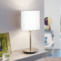 Eglo 54744 - Stolná lampa ANADIA 1xE14/40W/230V biela/matný chróm