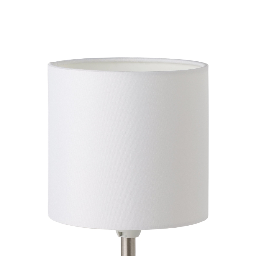Eglo 54744 - Stolná lampa ANADIA 1xE14/40W/230V biela/matný chróm