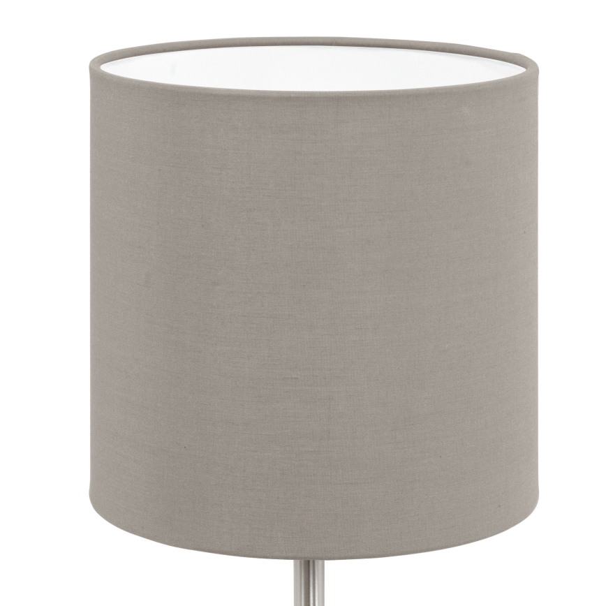 Eglo 54745 - Stolná lampa ANADIA 1xE14/40W/230V taupe/matný chróm