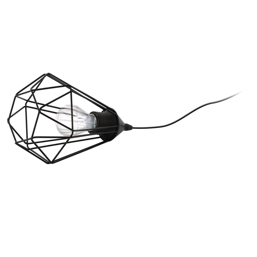 Eglo 54889 - LED Stolné svietidlo do zásuvky 1xE27/4W/230V 3000K čierna