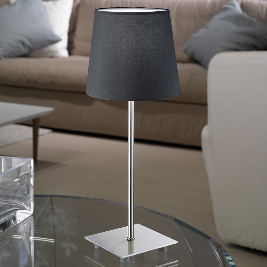 Eglo 54906 - LED Stolná lampa 1xE14/6W/230V šedá/matný chróm