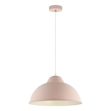 Eglo 54964 - Luster na lanku TRURO-P 1xE27/60W/230V ružová