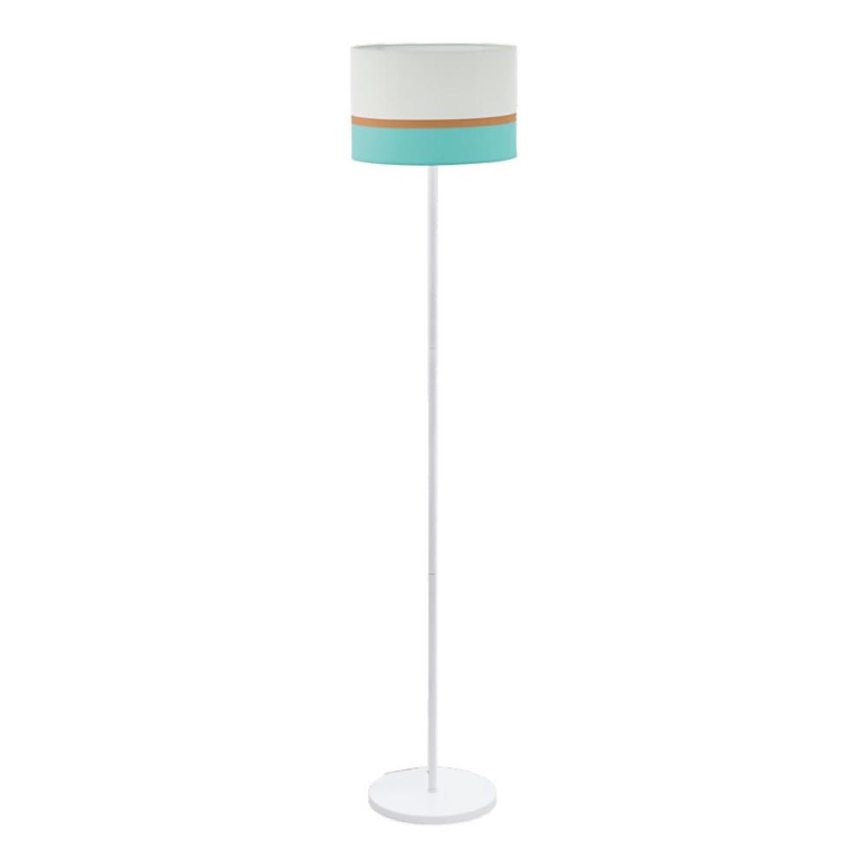Eglo 55083 - LED Stojacia lampa 1xE27/10W/230V 3000K biela/tyrkysová