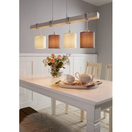Eglo 55206 - LED luster na lanku TOWNSHEND 4xE27/60W/230V