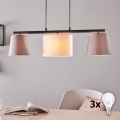 Eglo 55207 - LED luster na lane ALMEIDA 3xE14/25W/230V sivá