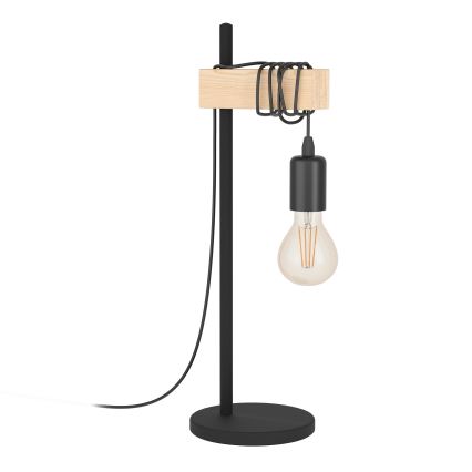 Eglo 55249 - Stolná lampa TOWNSHEND 1xE27/10W/230V