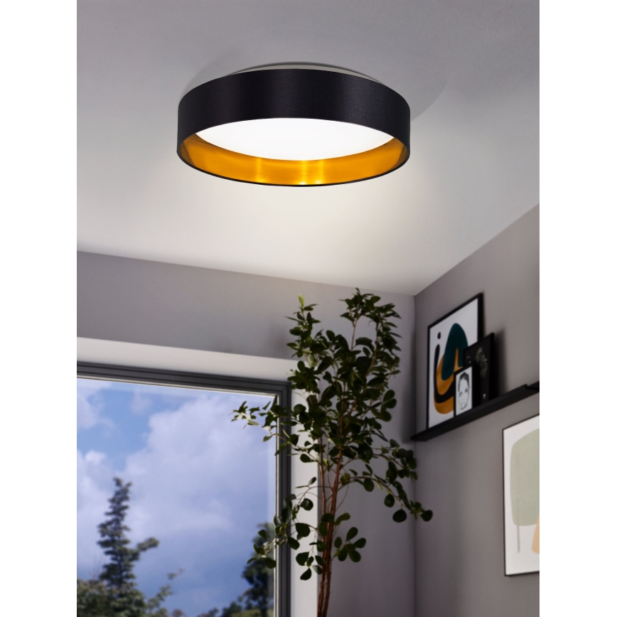 Eglo 55267 - LED Stropné svietidlo MASERLO LED/16W/230V 3000K pr. 40,5 cm čierna/medená