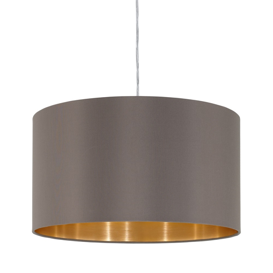 Eglo 55269 - Luster na lanku MASERLO 1xE27/60W/230V hnedá