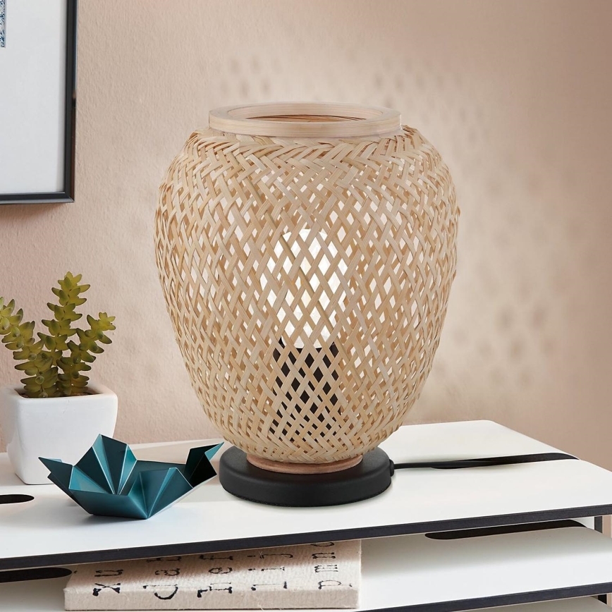 Eglo 55699 - Stolná lampa DEMBLEBY 1xE27/40W/230V béžová