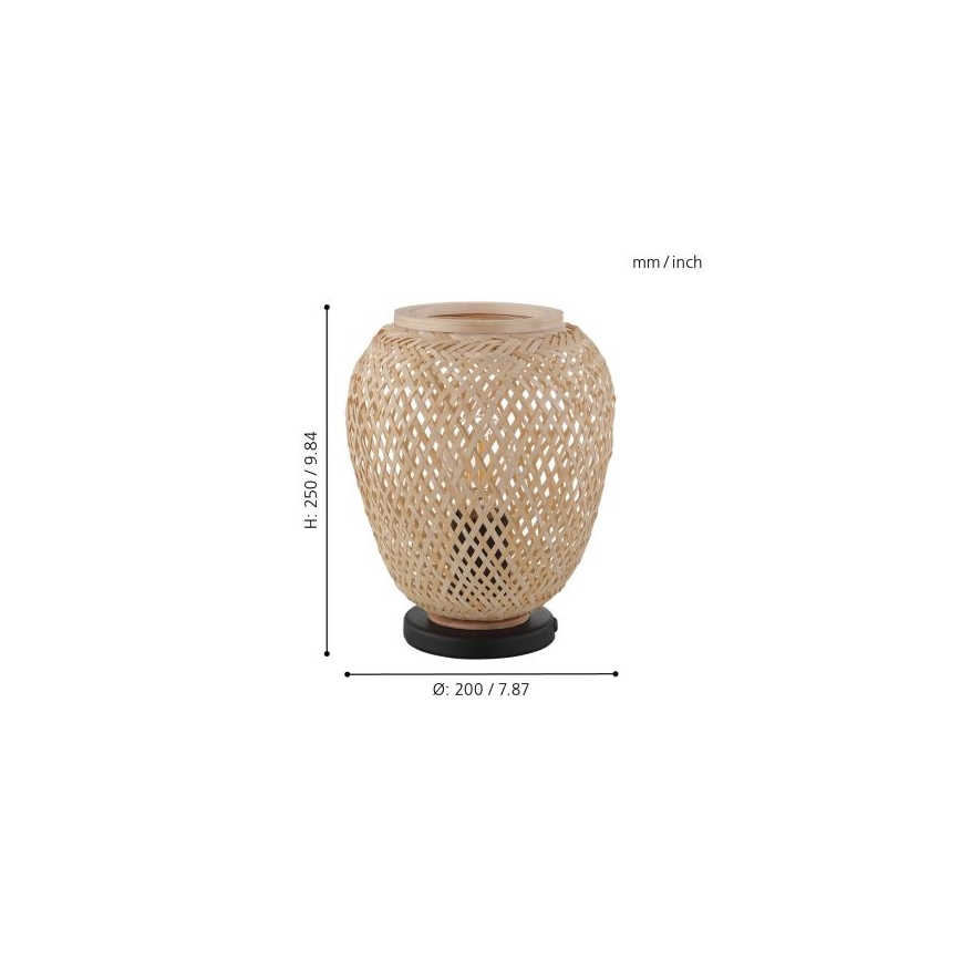 Eglo 55699 - Stolná lampa DEMBLEBY 1xE27/40W/230V béžová