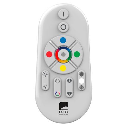 Eglo 55784 - LED RGBW Vonkajšie svietidlo MONTEROLO-C 1xE27/9W/230V IP65 pr. 39 cm + diaľkové ovládanie