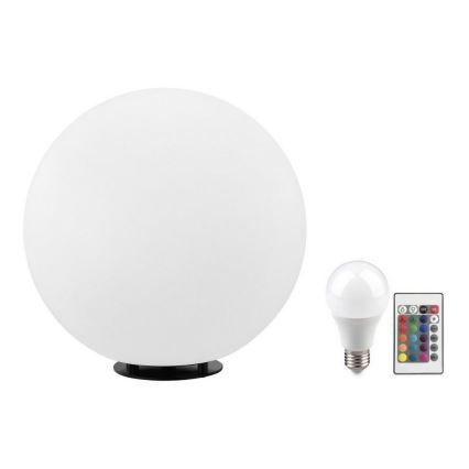 Eglo 55787 - LED RGBW Vonkajšia lampa MONTEROLO-C 1xE27/9W/230V 2700-6500K IP65 pr. 39 cm + diaľkové ovládanie