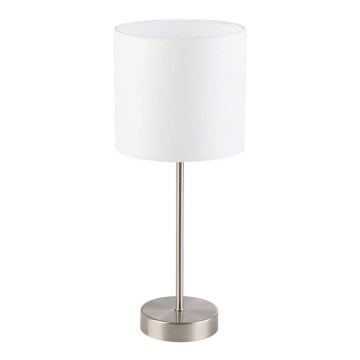 Eglo 55809 - LED stolná lampa 1xE14/5,5W/230V biela/matný chróm