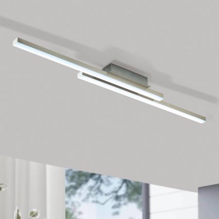 Eglo 55971 - LED RGBW stmievateľné stropné svietidlo FRAIOLI-C LED/34W/230V 2700-6500K matný chróm + diaľkové ovládanie