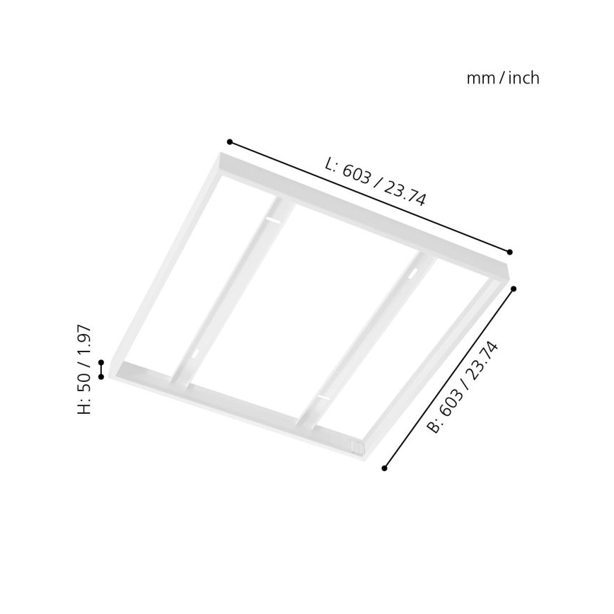 Eglo - Rám na stropný panel 603x603mm