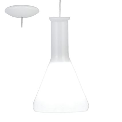 Eglo 62264 - Luster na lanku PASCOA PRO 1xE27/60W/230V 16,8 cm biela