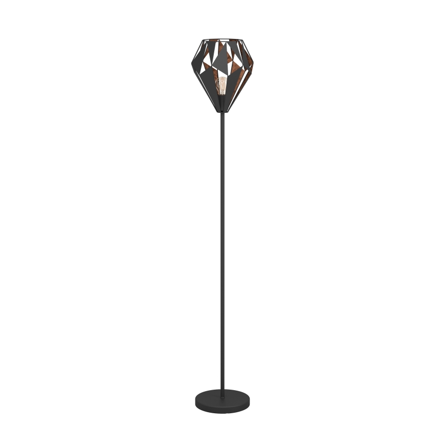 Eglo 62838 - Stojacia lampa CARLTON PRO 1xE27/60W/230V čierna