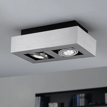 Eglo 64695 - LED Bodové svietidlo LOKE PRO 2xGU10/5W/230V 3000K matný chróm
