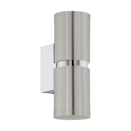 Eglo 64794 - LED Nástenné svietidlo PASSA PRO 2xGU10/3,3W/230V 3000K matný chróm