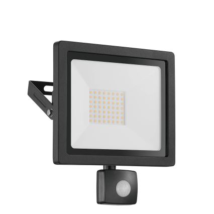 Eglo 64873 - LED Reflektor so senzorom FILETTI LED/50W/230V 3000K IP44 čierna
