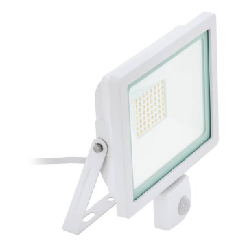 Eglo 64876 - LED Reflektor so senzorom FILETTI LED/30W/230V 3000K IP44 biela