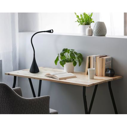 Eglo 64975 - LED Stmievateľná flexibilná stolná lampa SNAPORA PRO LED/3,5W/230V 3000K čierna