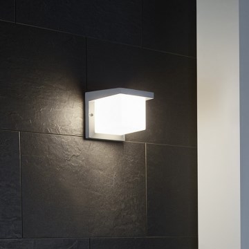 Eglo 65045 - LED Vonkajšie nástenné svietidlo DESELLA PRO LED/10W/230V IP54 strieborná
