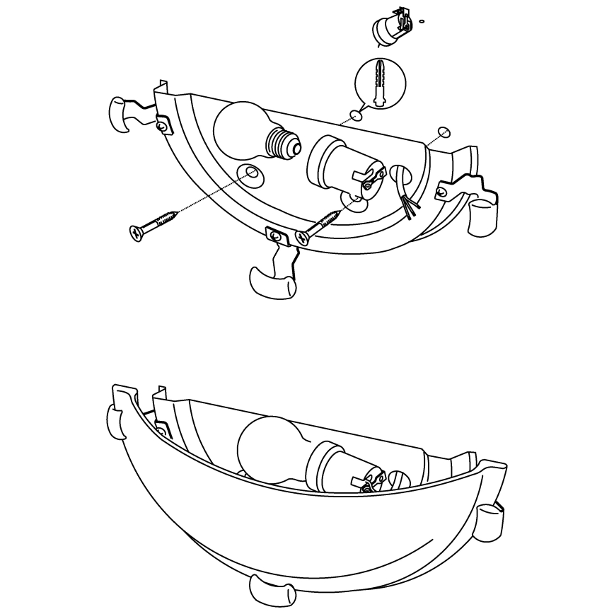 Eglo - Nástenné svietidlo 1xE27/60W/230V alabastrové sklo