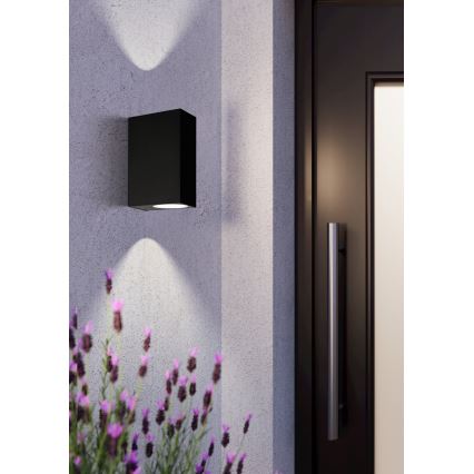 Eglo 74023 - Vonkajšie nástenné svietidlo SCOGLIERA 2xGU10/5W/230V IP44