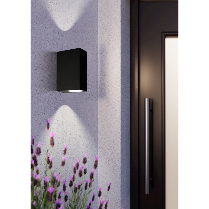 Eglo 74023 - Vonkajšie nástenné svietidlo SCOGLIERA 2xGU10/5W/230V IP44