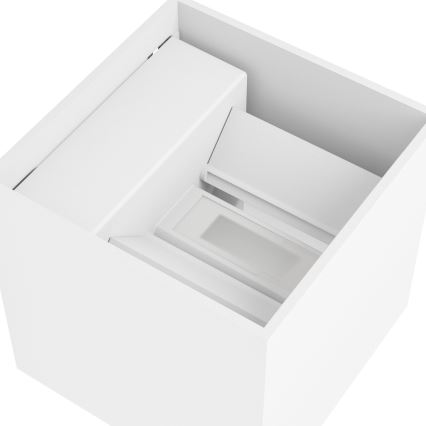 Eglo - LED stmievateľné vonkajšie nabíjateľné nástenné svietidlo s pohybovým a súmrakovým senzorom LED/2,2W/5V IP44 biela