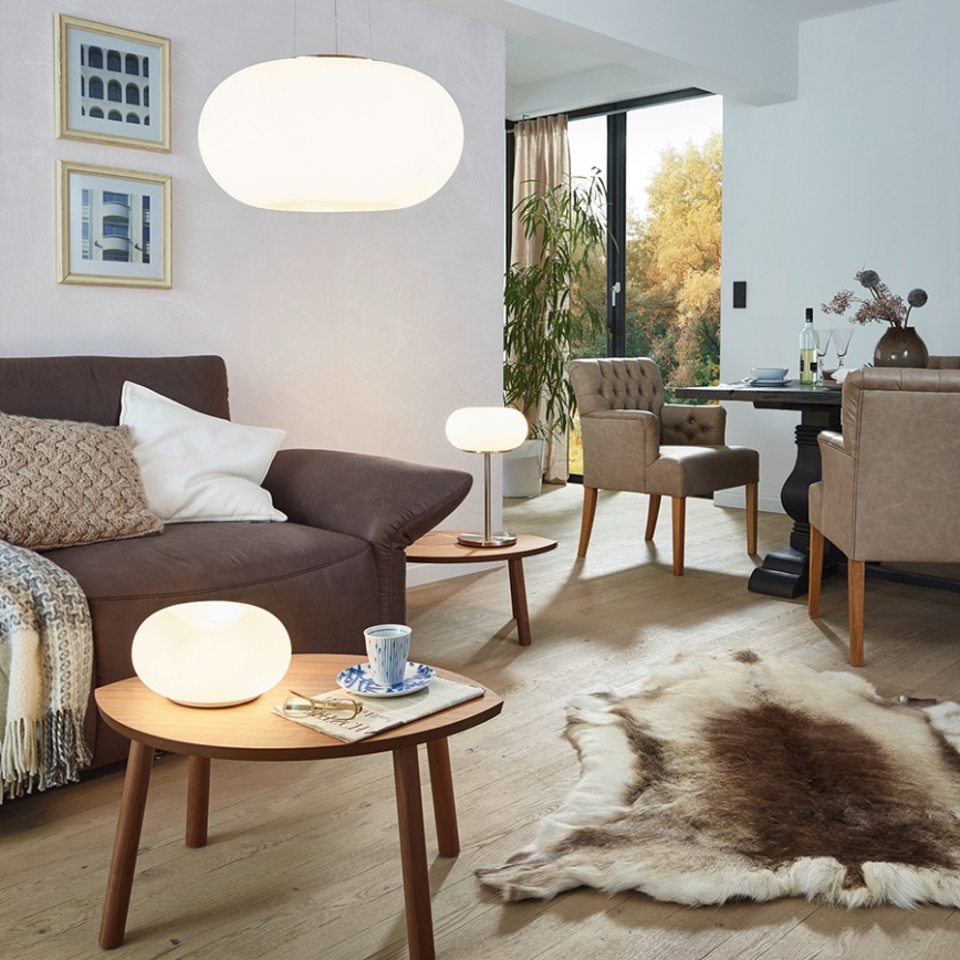 Eglo 75355 - LED RGB Stolná lampa OPTICA-C 2xE27/7,5W/230V