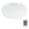 Eglo 75355 - LED RGB Stmievateľná stolná lampa OPTICA-C 2xE27/7,5W/230V pr. 28 cm + diaľkové ovládanie