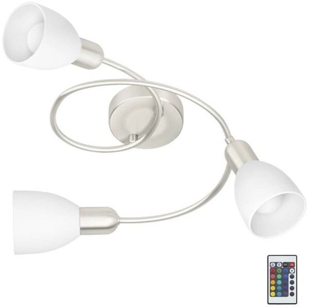 Eglo 75388 - LED RGBW Stmievateľný prisadený luster GRIMSEY-C 3xE14/4W/230V + diaľkové ovládanie