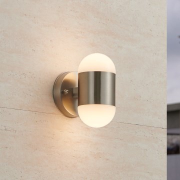 Eglo 75392 - LED Vonkajšie nástenné svietidlo MEROLA 2xLED/3,7W/230V IP44 matný chróm