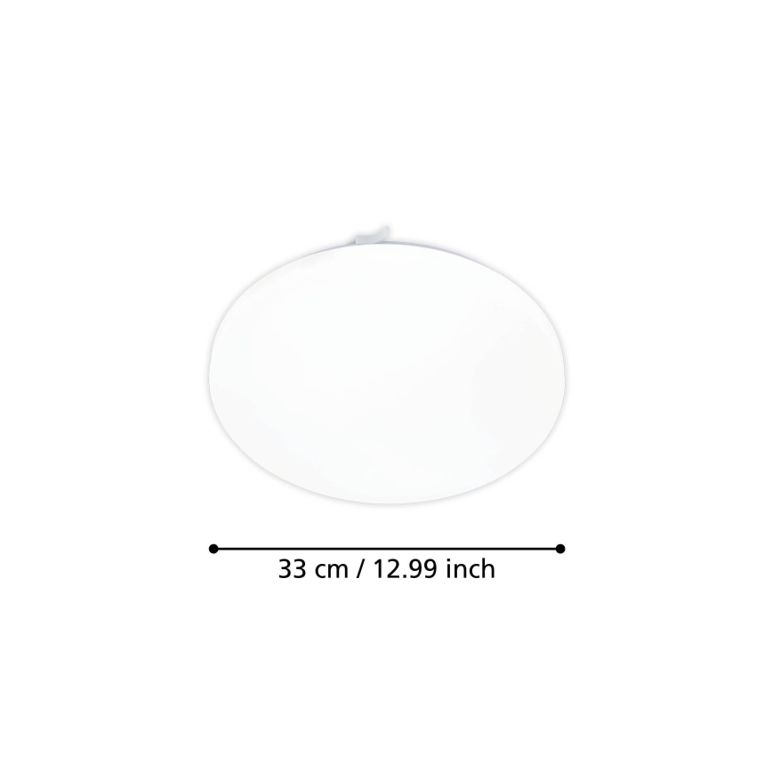 Eglo - LED Stropné svietidlo so senzorom pohybu LED/15,5W/230V 3000K pr. 33 cm biela+