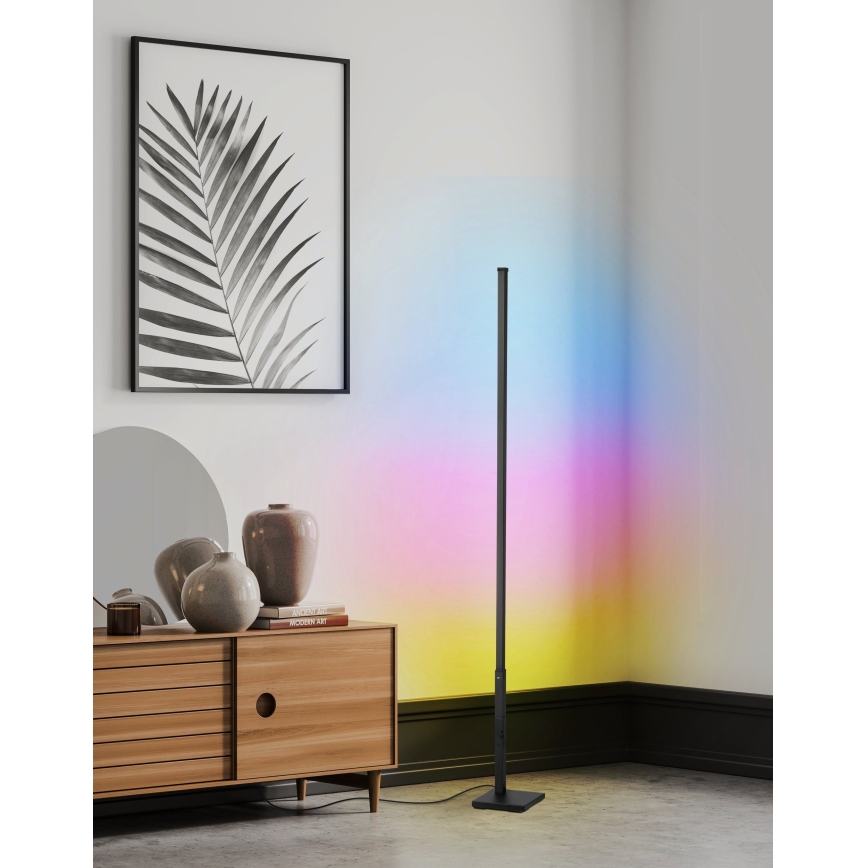 Eglo - LED RGB Stmievateľná stojacia lampa LED/13,5W/230V 2700-6500K + diaľkové ovládanie