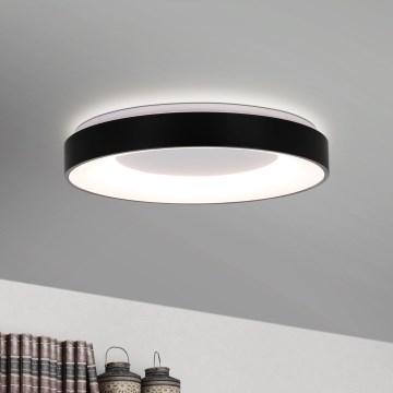 Eglo 75661 - LED Stmievateľné stropné svietidlo JUTIO 4xLED/8,1W/230V čierna + diaľkové ovládanie