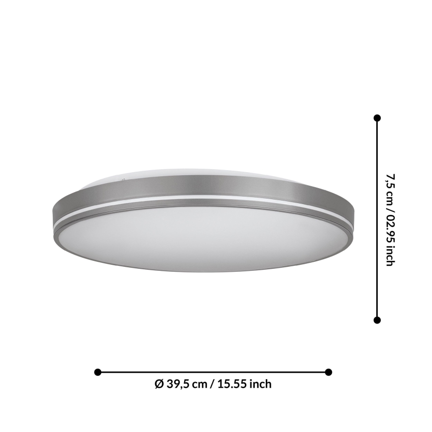Eglo - LED Stmievateľné stropné svietidlo LED/22W/230V 3000-6500K + diaľkové ovládanie
