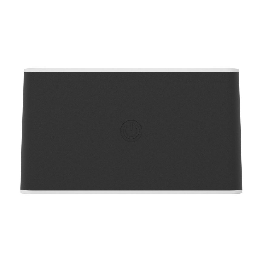 Eglo - LED Stmievateľné nabíjateľné dotykové vonkajšie nástenné svietidlo LED/5W/5V 2000 mAh 3000/4000/6500K IP44 čierne