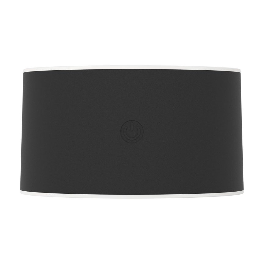 Eglo - LED stmievateľné nabíjateľné dotykové vonkajšie nástenné svietidlo LED/5W/5V 2000 mAh 3000/4000/6500K IP44 čierna