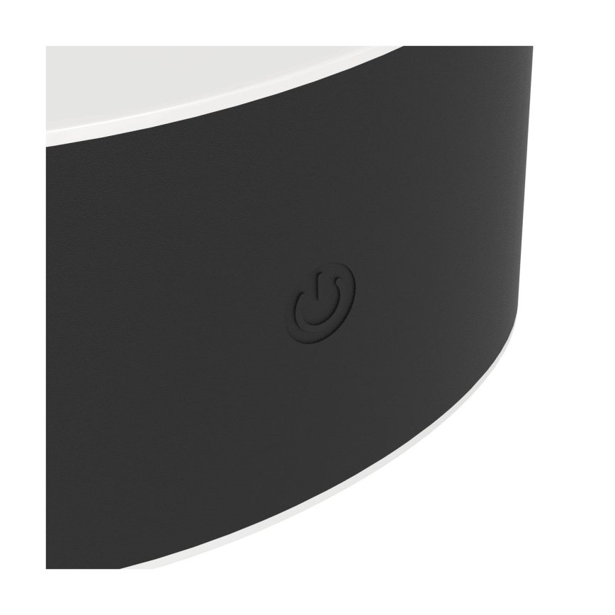 Eglo - LED stmievateľné nabíjateľné dotykové vonkajšie nástenné svietidlo LED/5W/5V 2000 mAh 3000/4000/6500K IP44 čierna