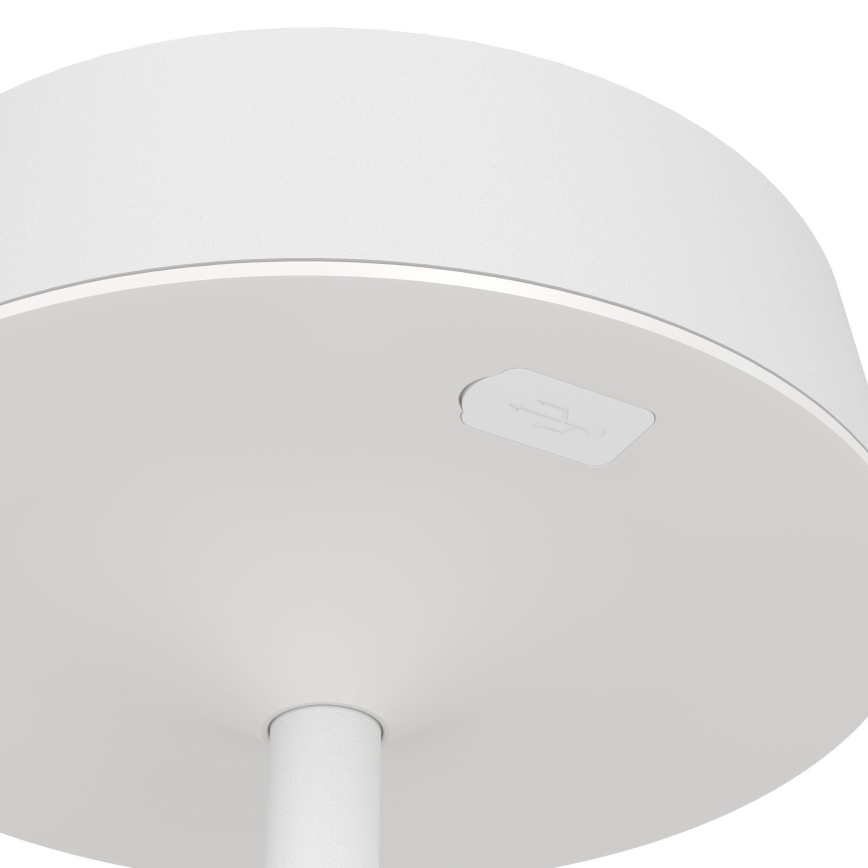 Eglo - LED stmievateľná dotyková stolná lampa so solárnym nabíjaním LED/3W/5V 3000-6000K 1800 mAh IP44 biela