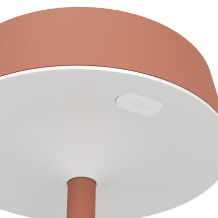 Eglo - stmievateľná solárna LED stolná lampa s dotykovým ovládaním, LED/3W/5V, 3000-6000K, 1800 mAh, IP44, oranžová