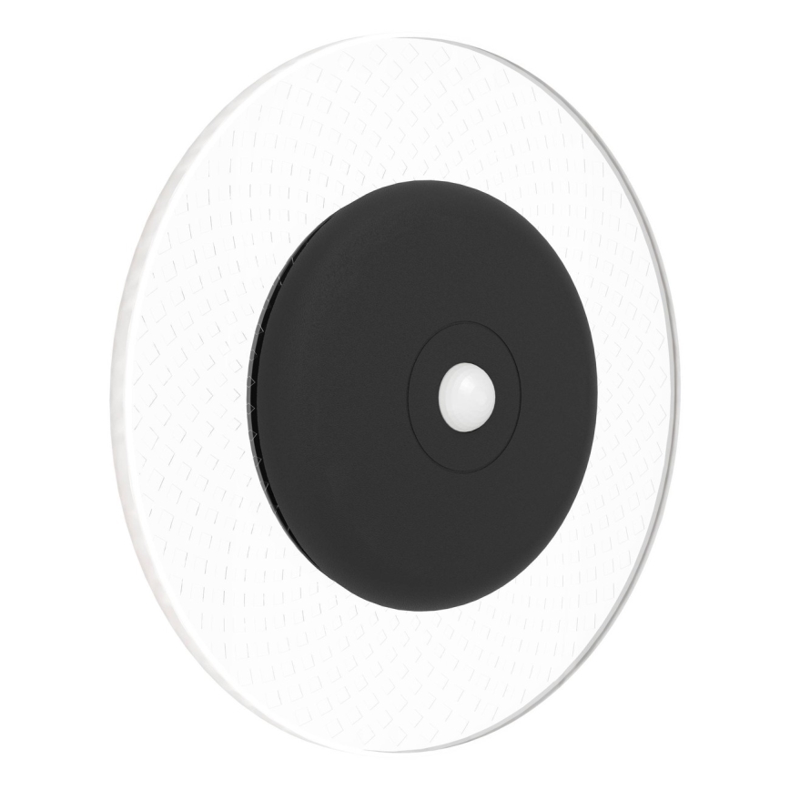 Eglo - LED RGBW stmievateľné nabíjateľné nástenné svietidlo so senzorom pohybu a súmraku LED/5V 2000 mAh čierna + diaľkové ovládanie