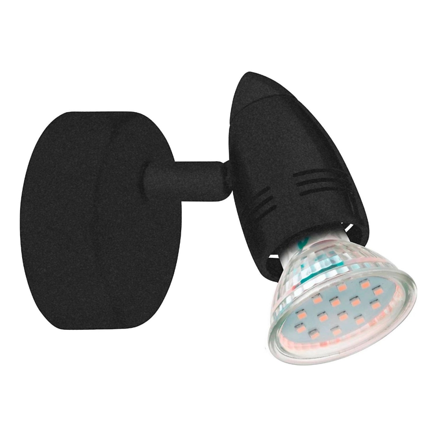 Eglo 780443 - LED Nástenné bodové svietidlo SABADELL 1xGU10/2,8W/230V 3000K čierna