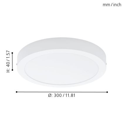 Eglo 78203 - LED Stropné svietidlo FUEVA LED/22W/230V